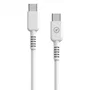 Muvit Cable USB 2.0 Tipo-C Macho a Tipo-C 60W 1.2m Blanco - Carga Rápida